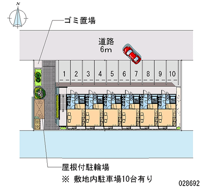 レオパレスエスカーラ 月極駐車場