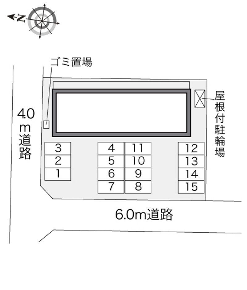 レオパレスパストラル　Ｅ 配置図