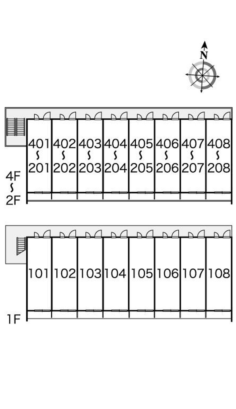 レオパレスインフィニティ前橋南 間取配置図