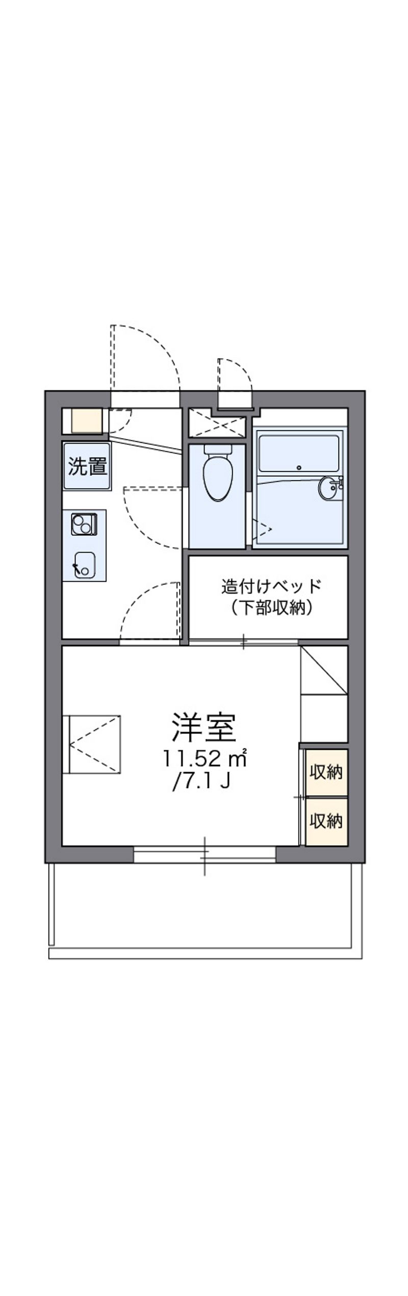 レオパレス日野ＯＧＭⅡ 間取図