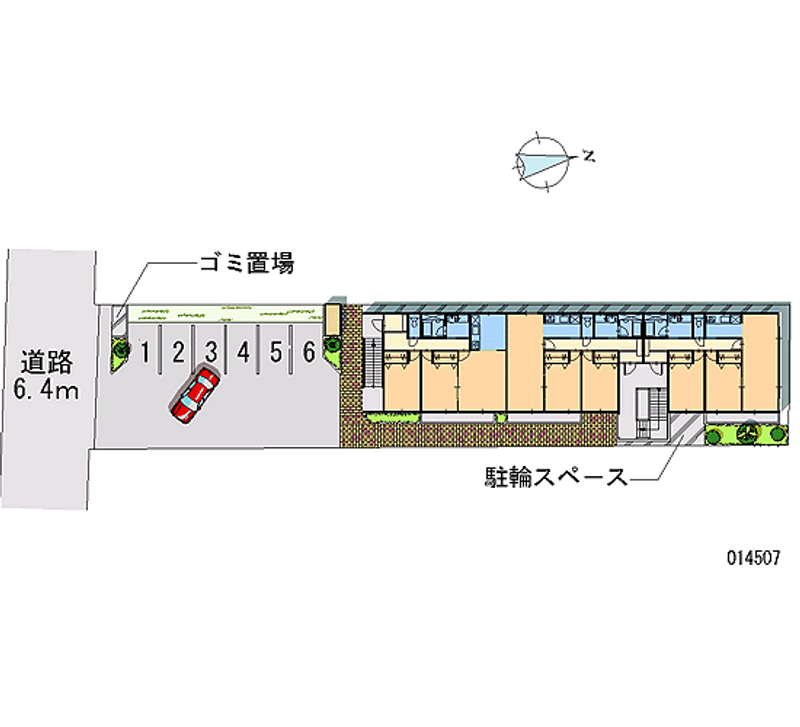 レオパレスイルリビエル 月極駐車場