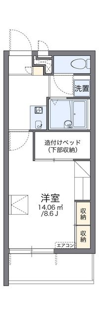 レオパレス柿の木 間取り図