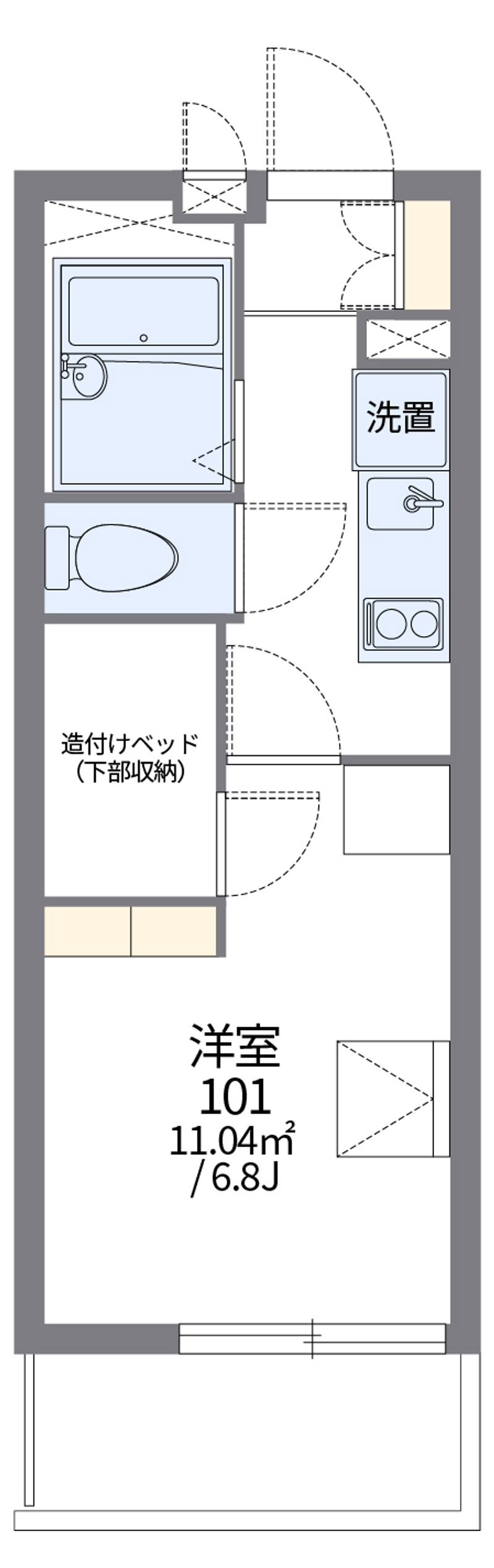 レオパレスサニーハイツ 間取図