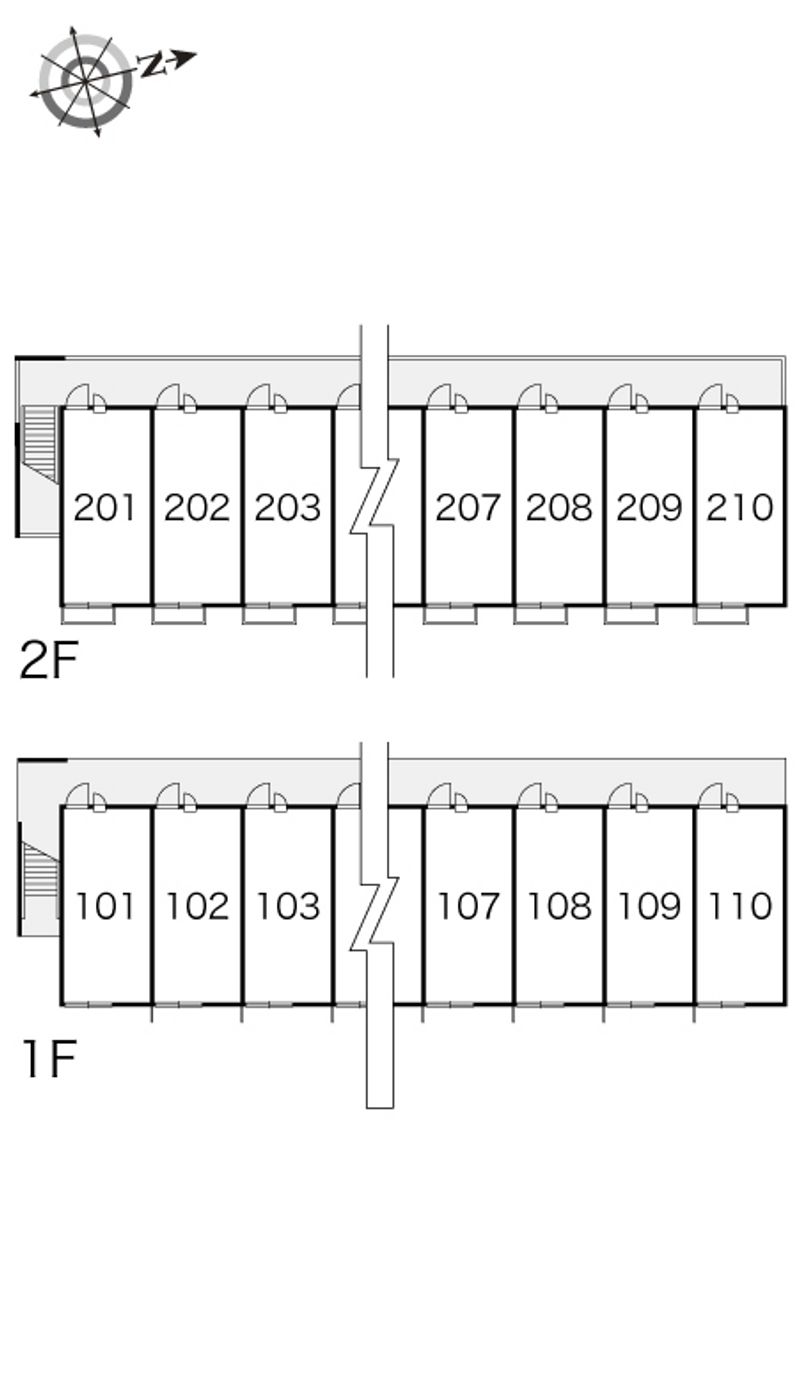 レオパレスＴＯＹＯⅠ 間取配置図