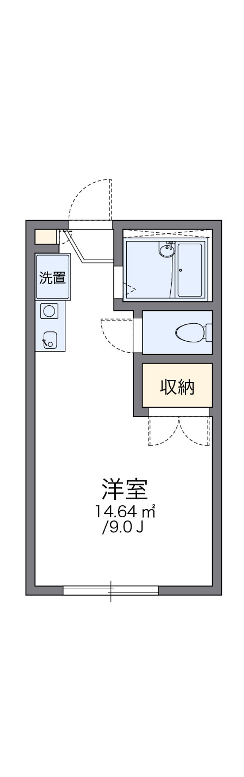 レオパレスリヴェール杉原 間取図