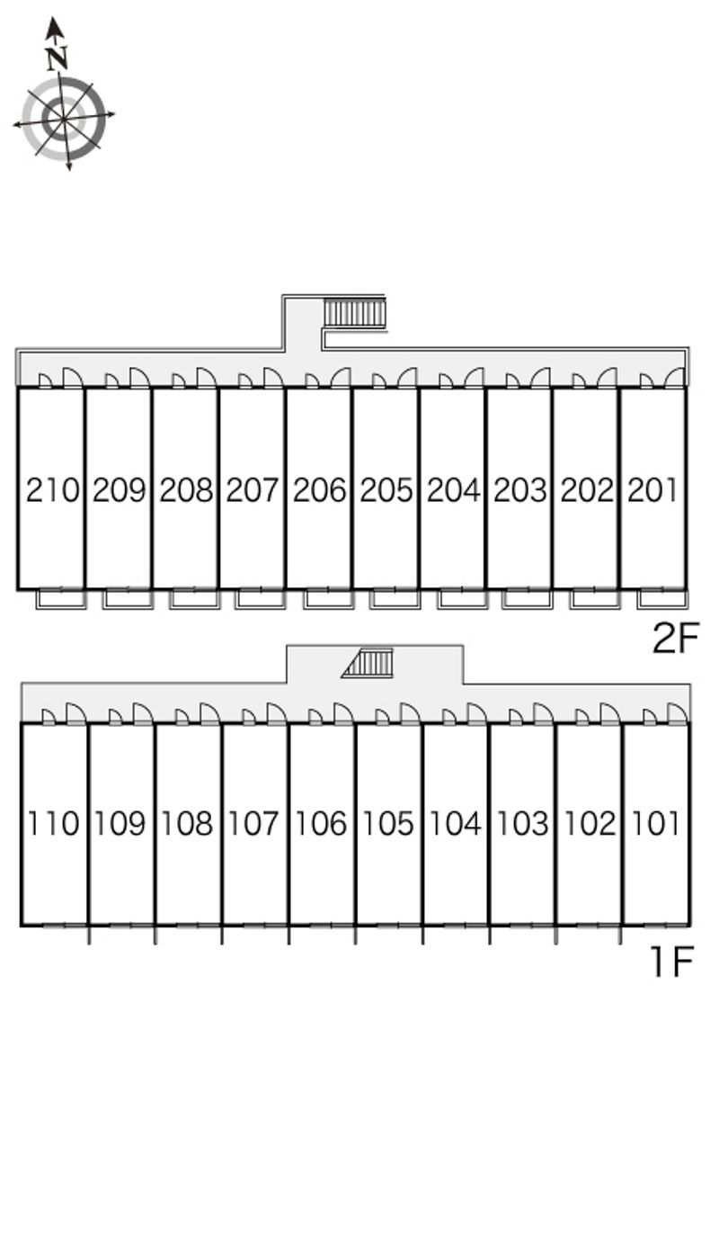 レオパレス川北 間取配置図