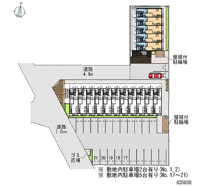 35038 Monthly parking lot