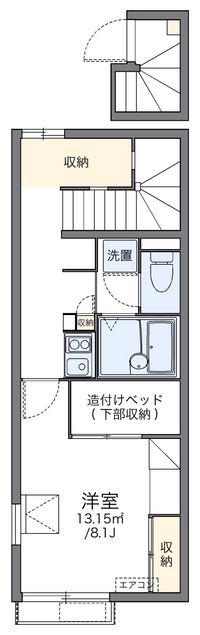 レオパレスプレジール町田 間取図