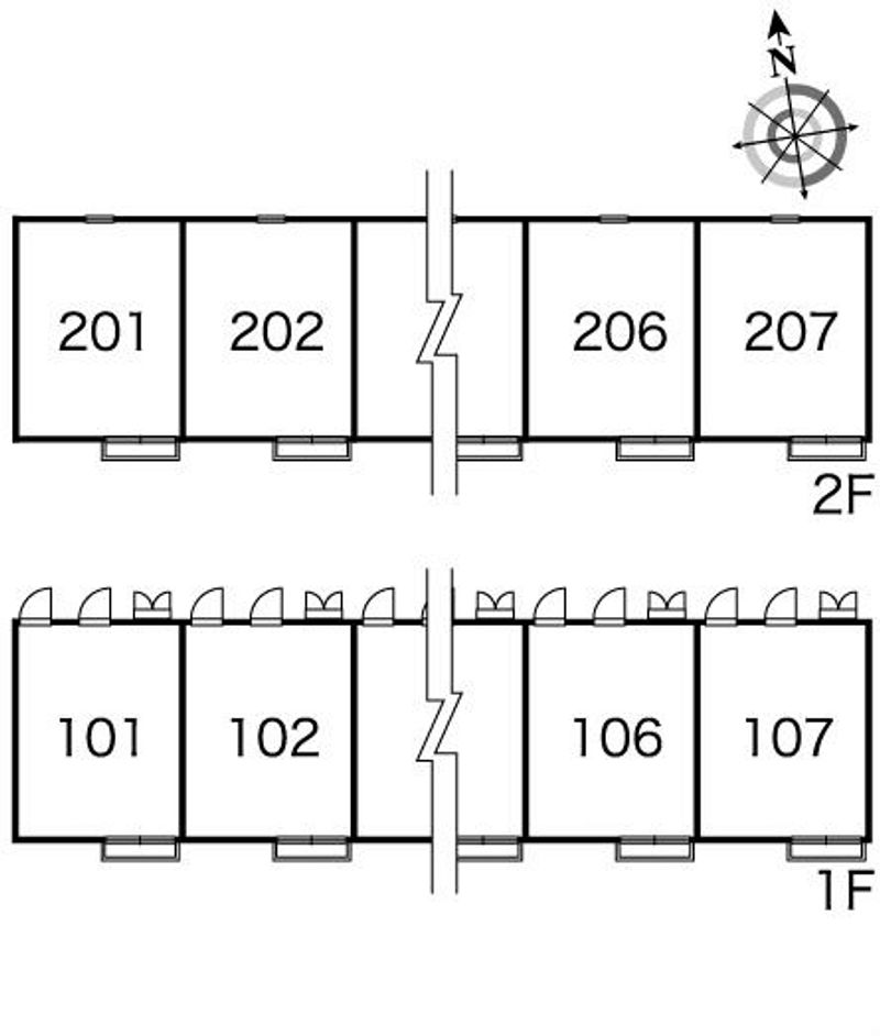 レオパレス大門 間取り配置図