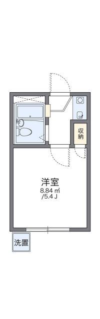 レオパレス豪徳寺 間取り図