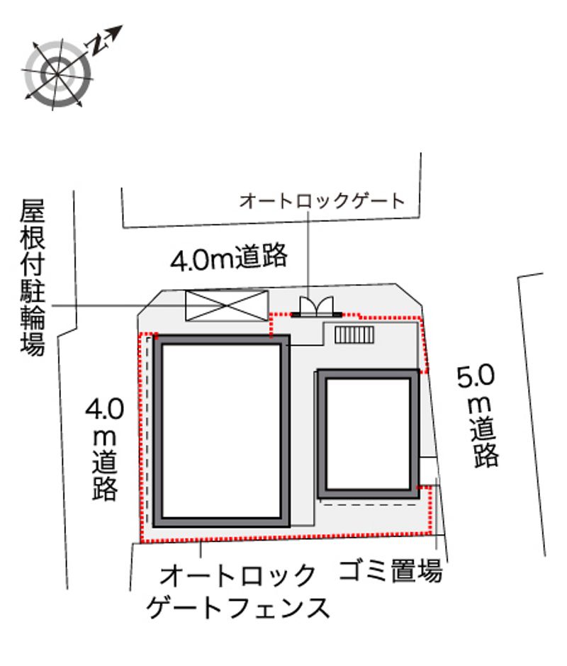 レオパレスアミティエ 配置図