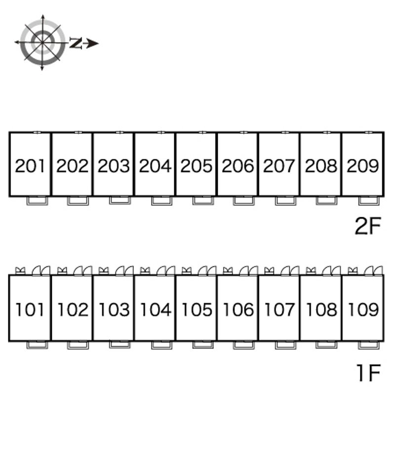 レオパレスユアーズⅢ 間取配置図