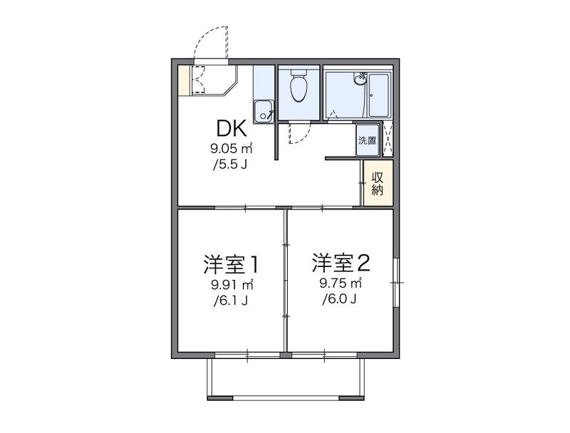 leopalace KOYAMA Floor plan
