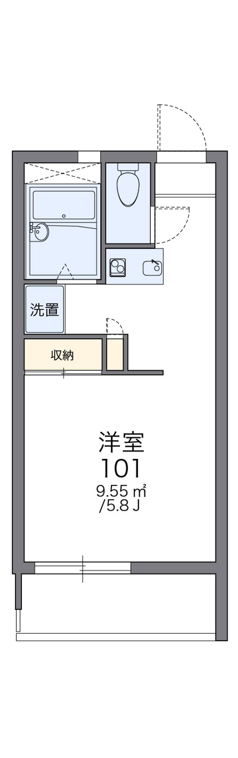 レオパレス玉幡 間取図