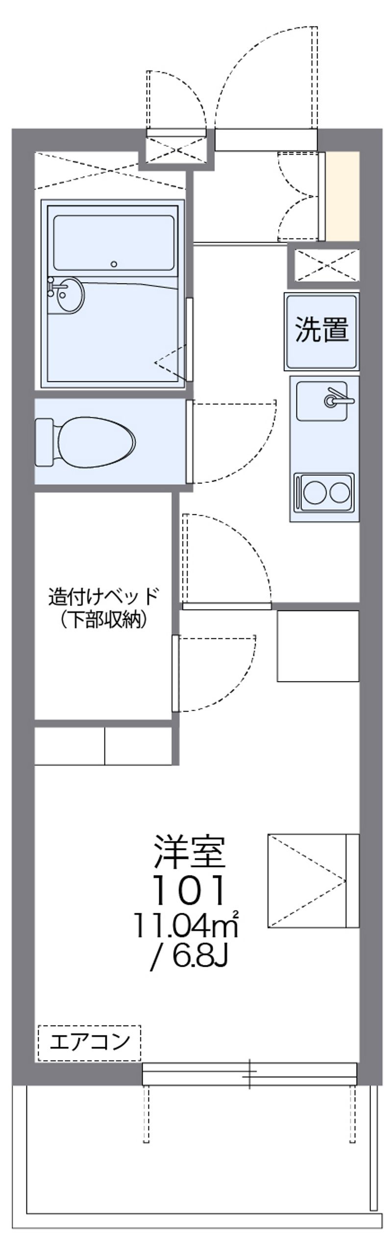 レオパレスひご本荘 間取図