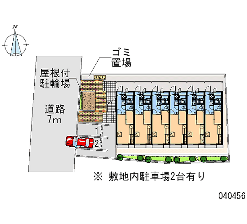 レオパレス太一Ⅱ 月極駐車場