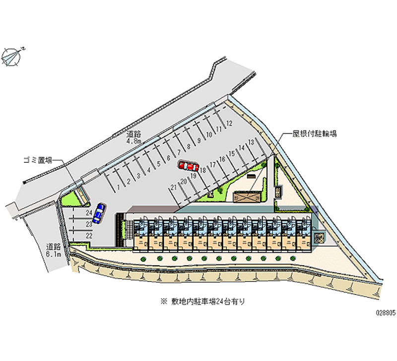 28805月租停車場