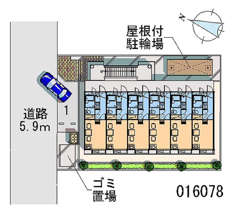 レオパレスベニーレ 区画図