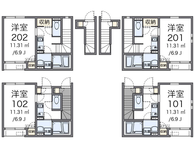 クレイノＭＫハイツ 間取図