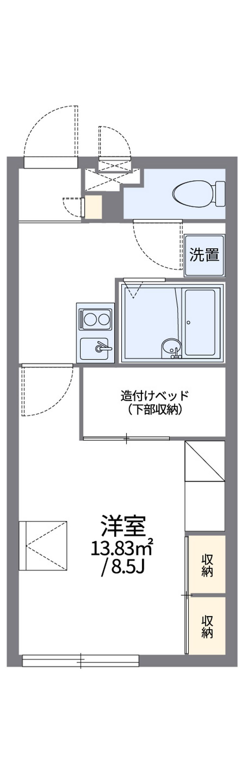 レオパレス伊佐 間取図