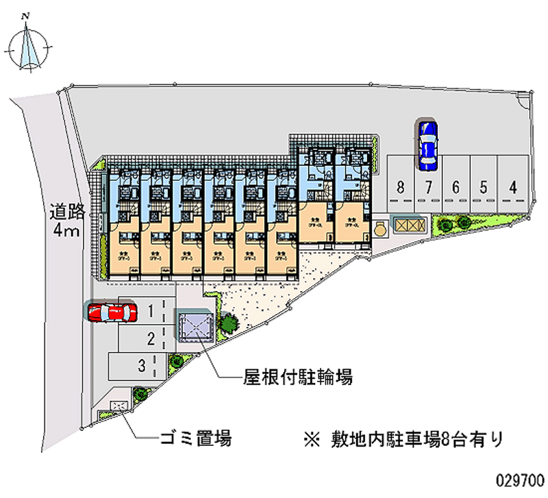 レオパレス辺屋新田 月極駐車場