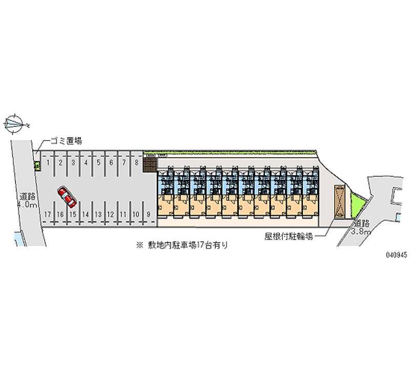 40945 bãi đậu xe hàng tháng