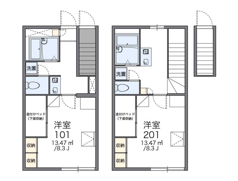 レオパレスウィング３ 間取図