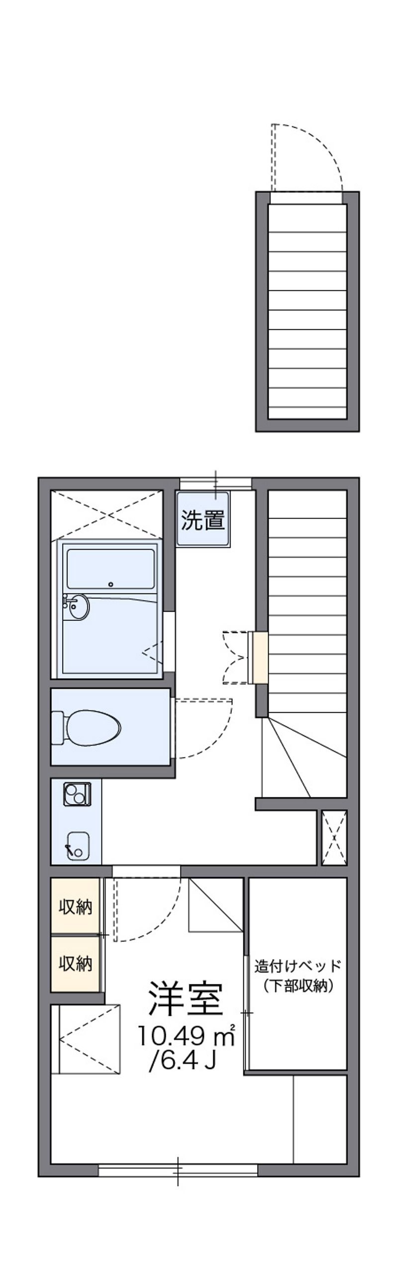 レオパレスハッピネス 間取図
