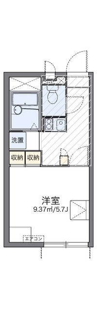 レオパレスジュネス紫竹 間取り図