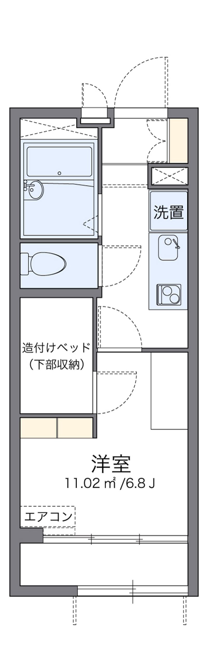 レオパレスアミティエ 間取図