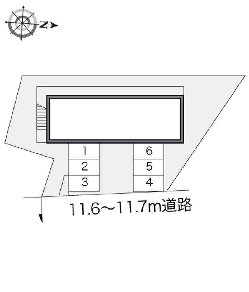 レオパレス囃子水台 配置図