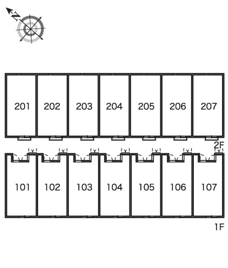 レオネクストプティボヌール 間取配置図