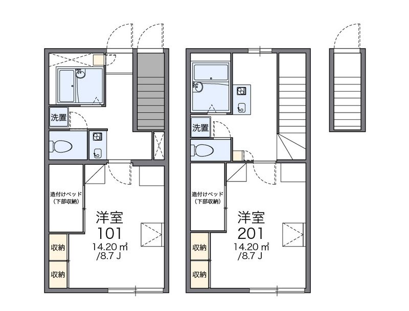 レオパレスベルツリーⅡ 間取図