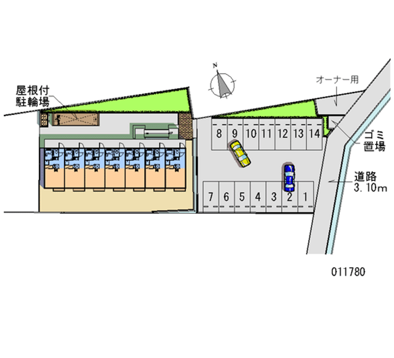 レオパレスカサグランデ 月極駐車場