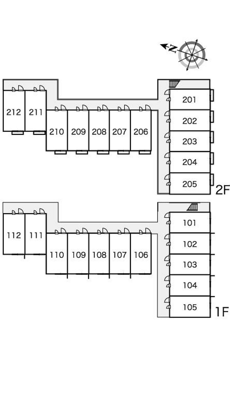 レオパレスそら 間取配置図