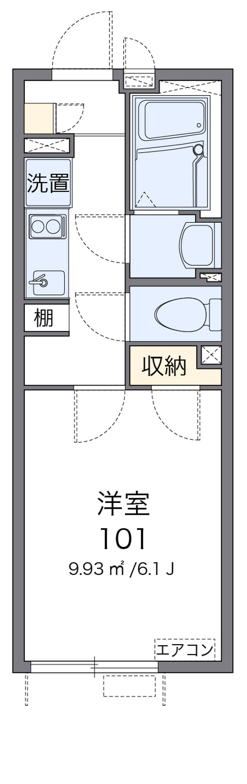 クレイノ高円寺 間取図