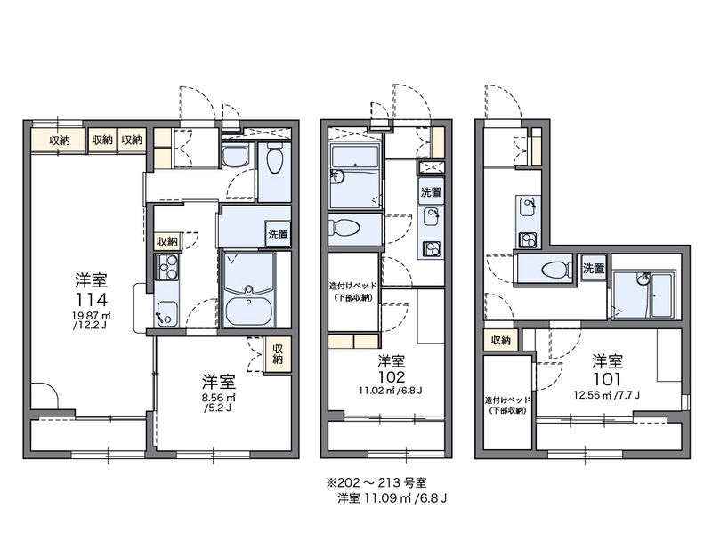 レオパレスフォレスト小倉 間取図