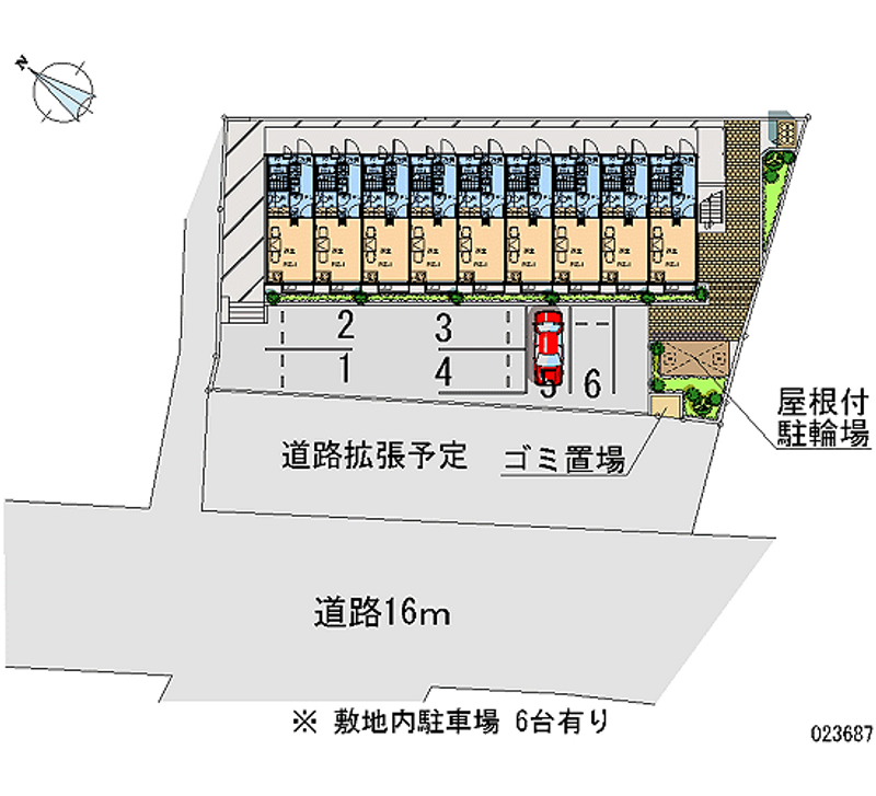 レオパレスサンライズ 月極駐車場