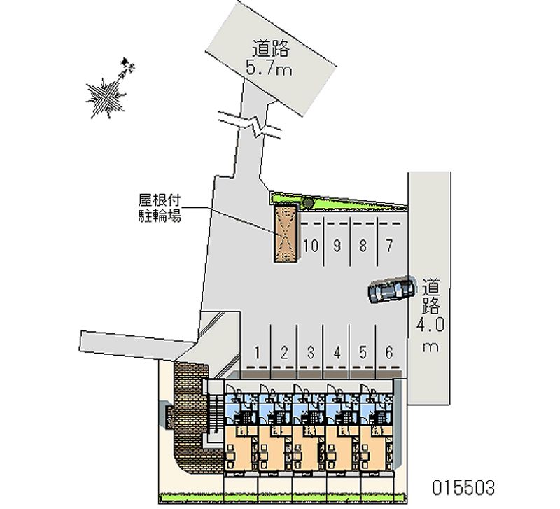 レオパレスシーブリーズ 月極駐車場