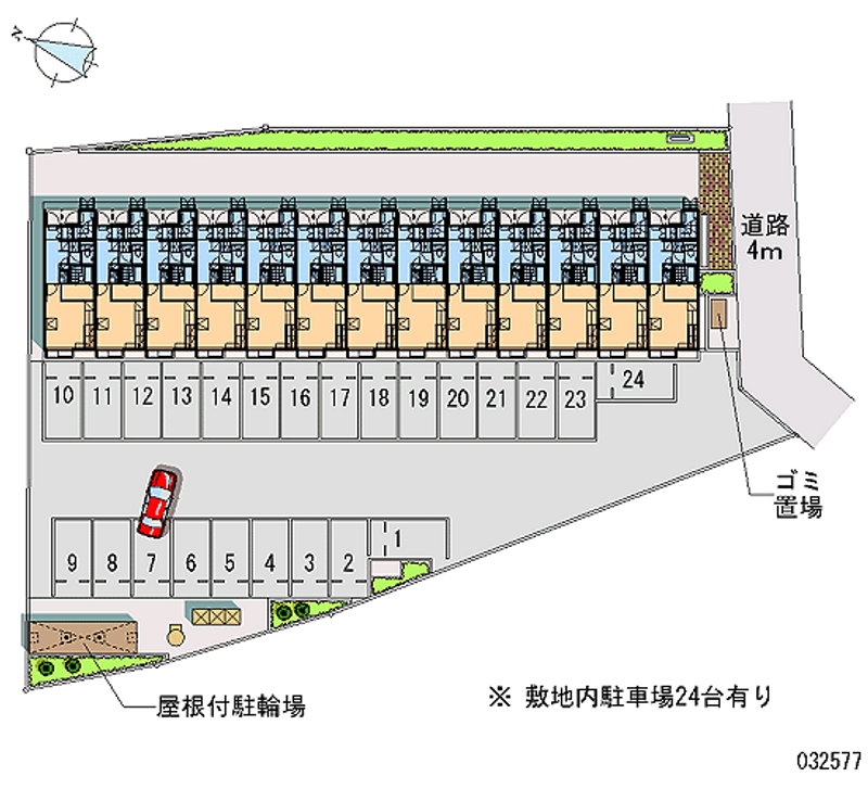 レオパレスサントーレ 月極駐車場