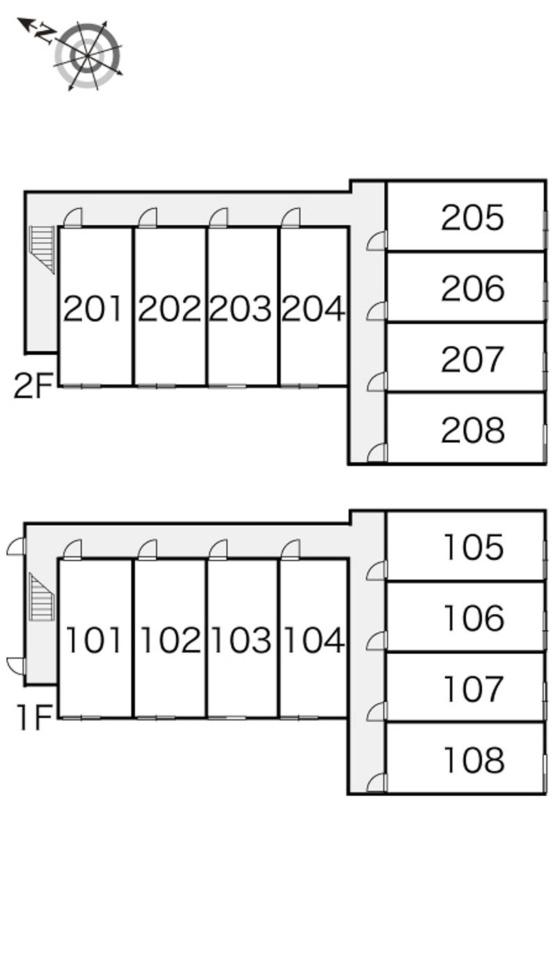 レオパレス四季 間取配置図