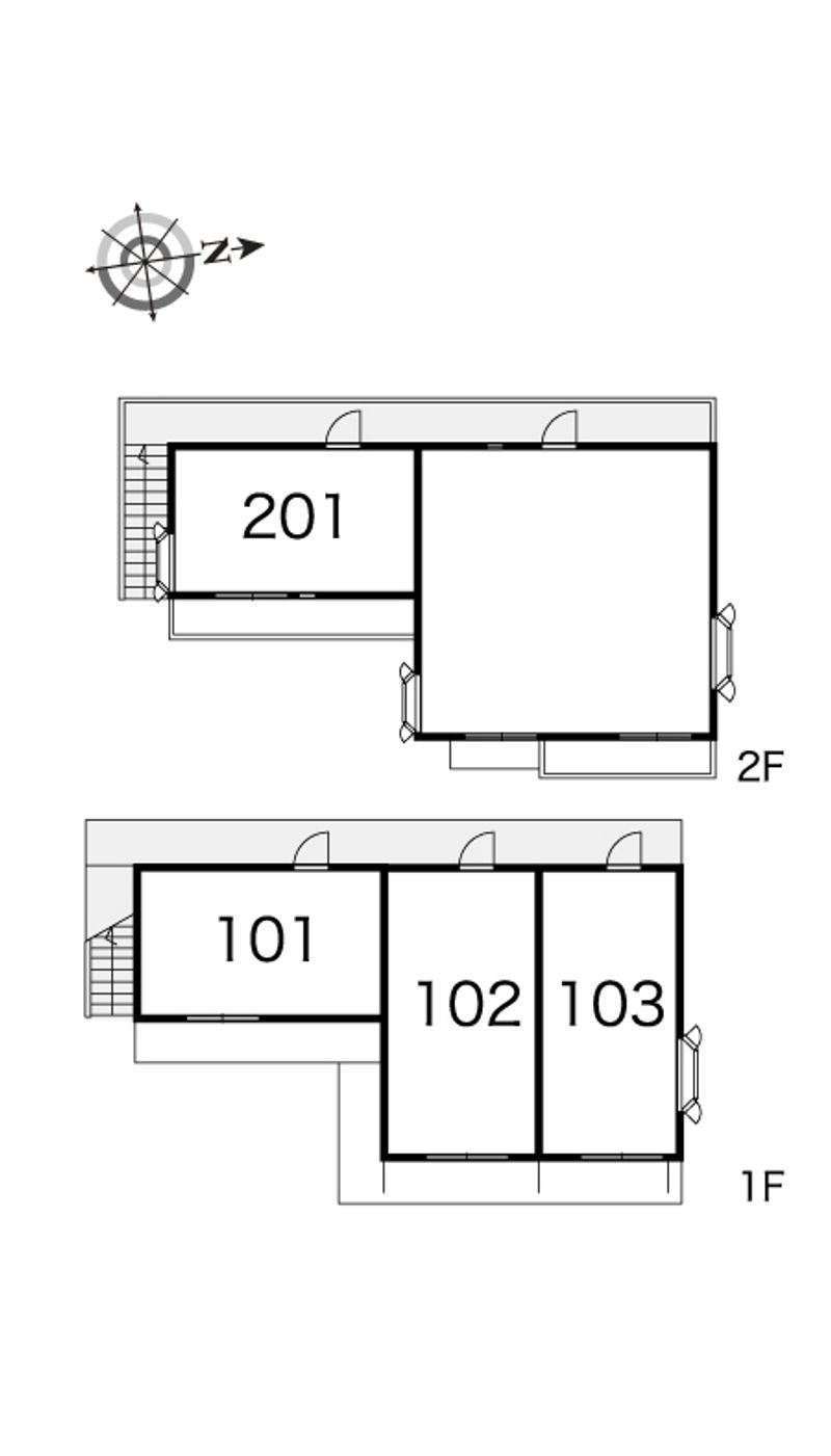 レオパレスサングリーン 間取配置図