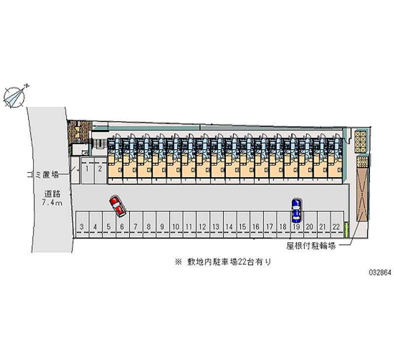 レオパレスフローラ 月極駐車場