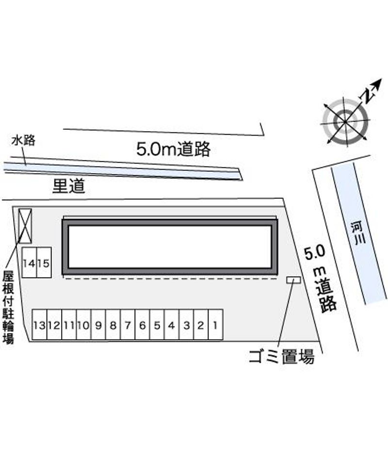 レオパレスＴＥＲＲＡ 配置図