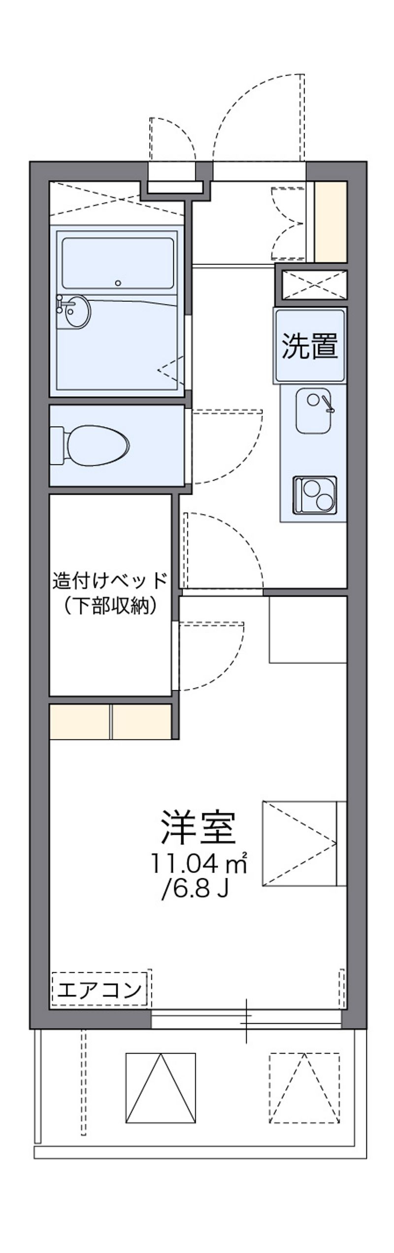 レオパレスエリーズ 間取図