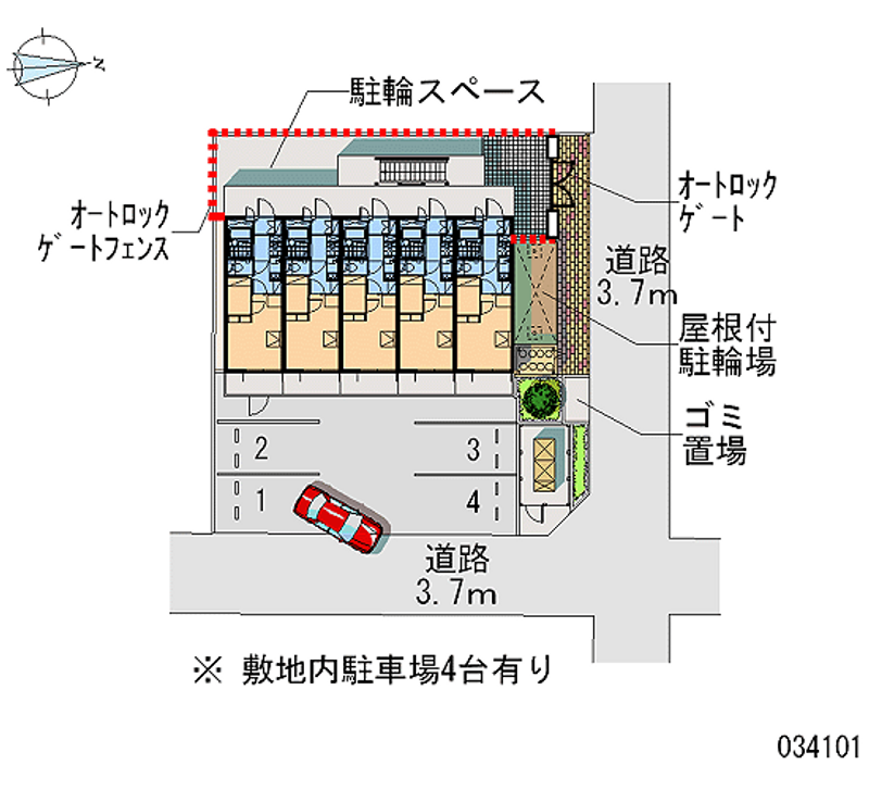 レオパレス栄楽荘 区画図