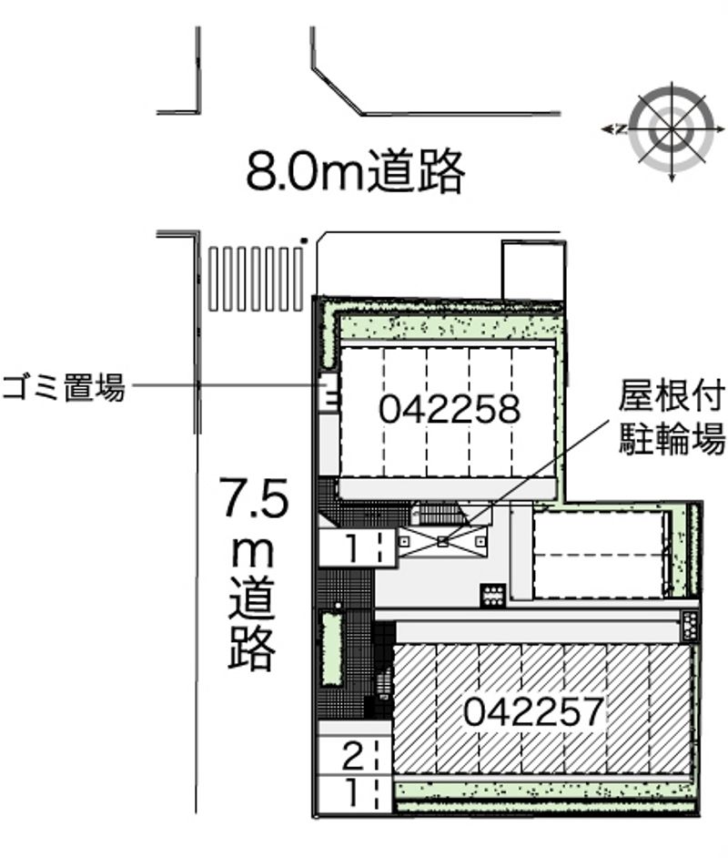 レオパレス喜連北Ⅱ 配置図