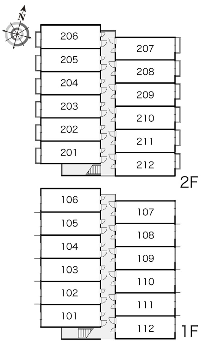 レオパレスバリオヴェルデ 間取配置図