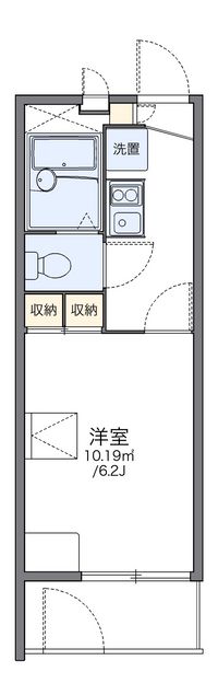 レオパレスグレイス清水 間取り図