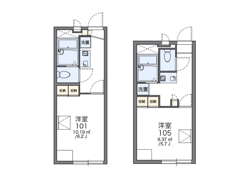 レオパレステイラウンジ 間取図